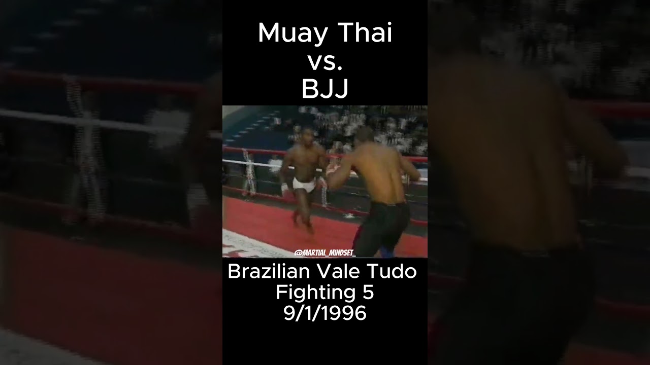 Classic Muay Thai vs. BJJ match in Brazilian Vale Tudo. #combatsport