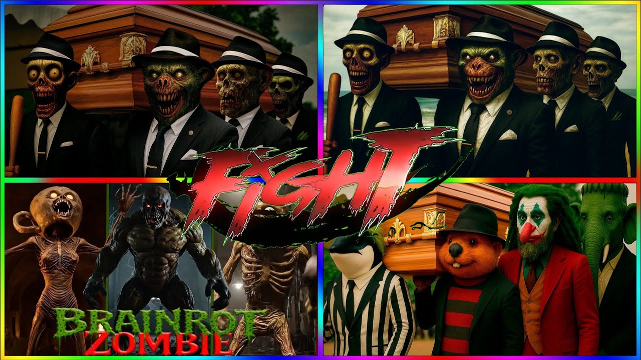 ZOMBIE ITALIAN BRAINROT  VS BRAINROT HALLOWEEN VS BRAINROT ZOMBIE COFFIN DANCE TILESHOPEDMRUSH!