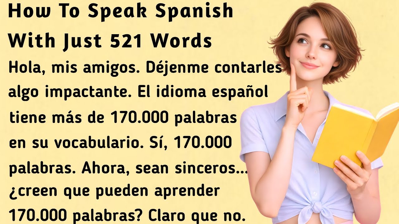 Cómo hablar español con solo 521 palabras । How to Speak Spanish with Just 521 Words । Pro Español