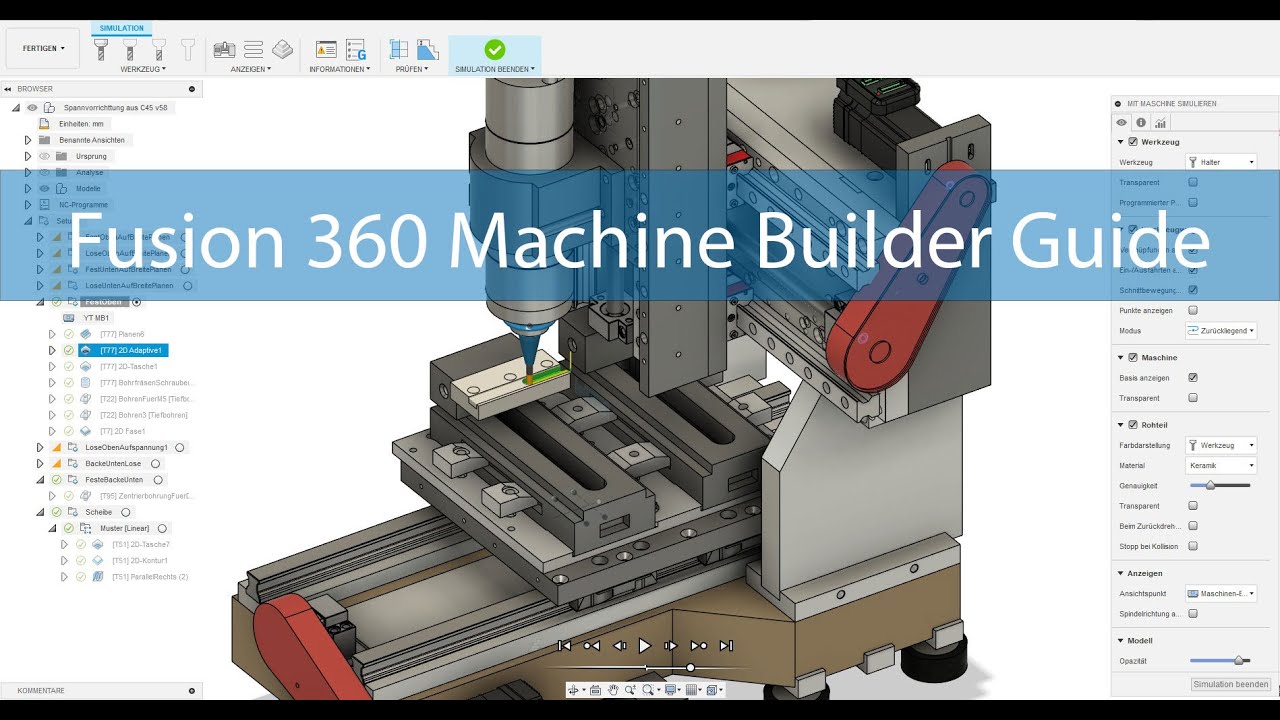 Fusion 360: Как создать собственный станок ЧПУ в Machine Builder
