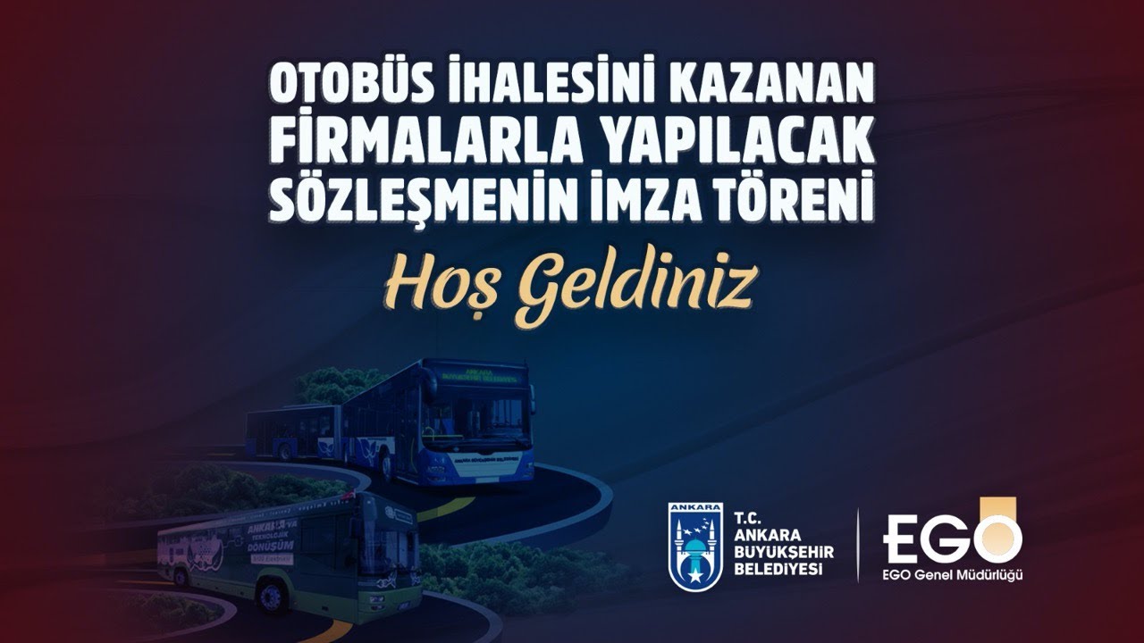 OTOBÜS İHALESİNİ KAZANAN FİRMALARLA YAPILACAK SÖZLEŞMENİN İMZA TÖRENİ