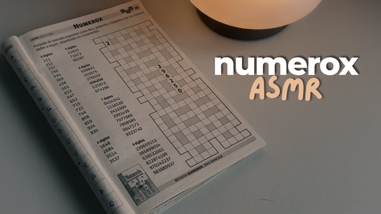 ASMR ✏️ Fazendo numerox