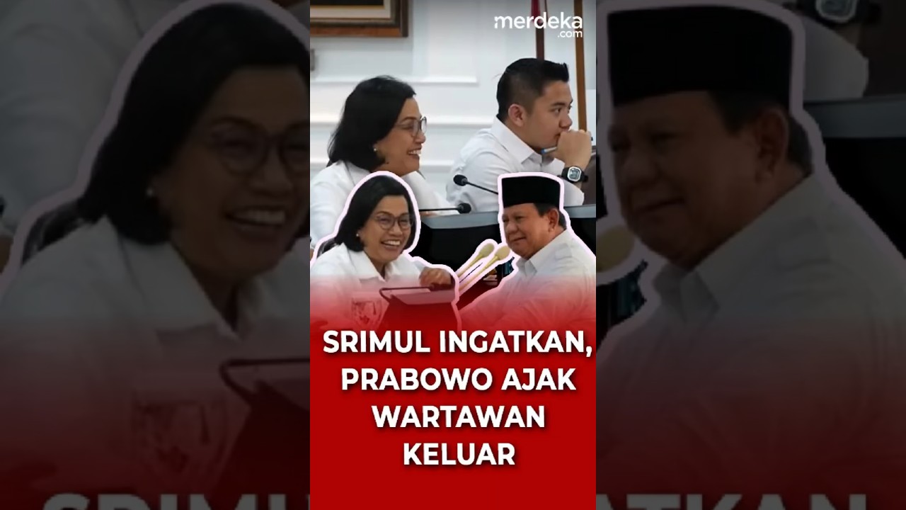 Momen Prabowo Minta Wartawan Tinggalkan Ruangan Usai Diingatkan Sri Mulyani