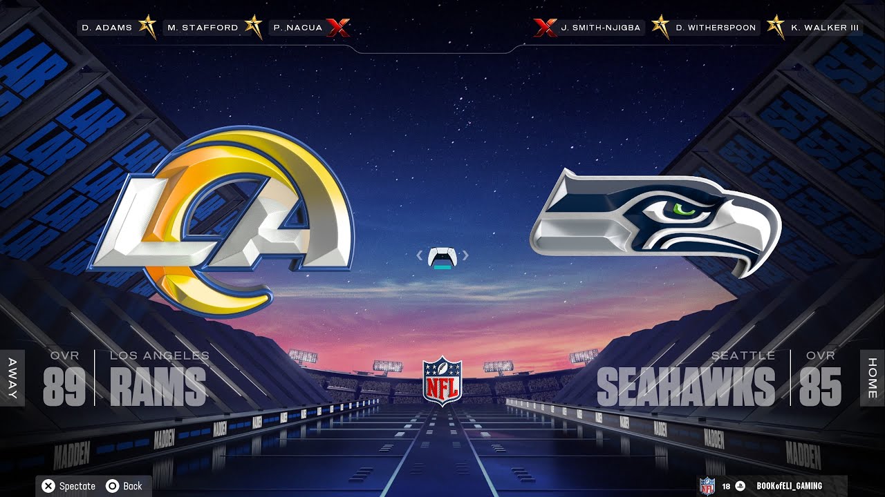 RAMS 🆚 SEAHAWKS NFL PLAYOFFS PLAY 