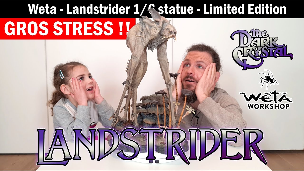 STRESS au montage !! Le Landstrider de Dark Crystal au 1/6 statue par Weta - UNBOXING / 360°