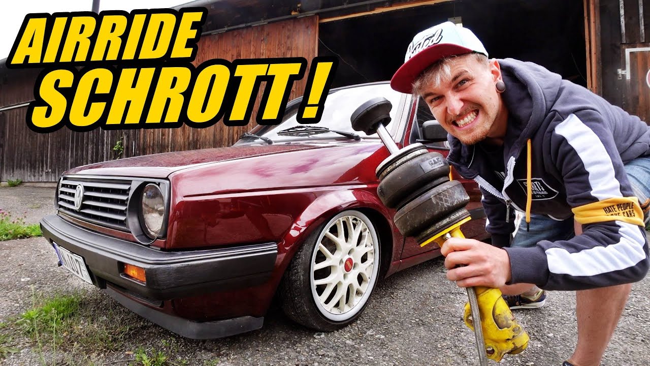 AIRRIDE in Julez VW Golf 2 wird zur GEFAHR!