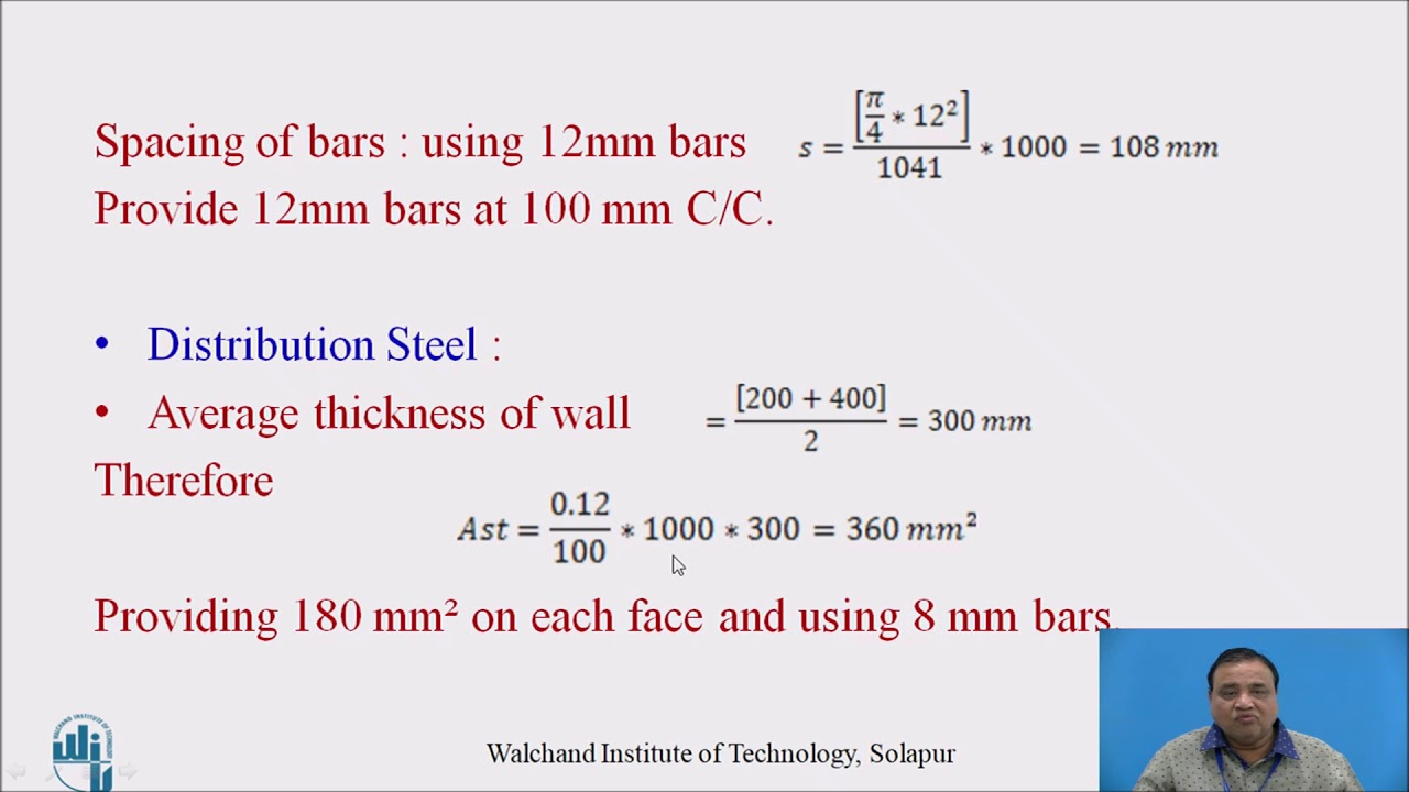 Numerical Example on Design & Analysis of Stem Slab
