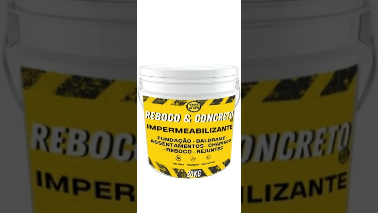 Reboco e concreto  impermeabilizante  em p&oacute;.