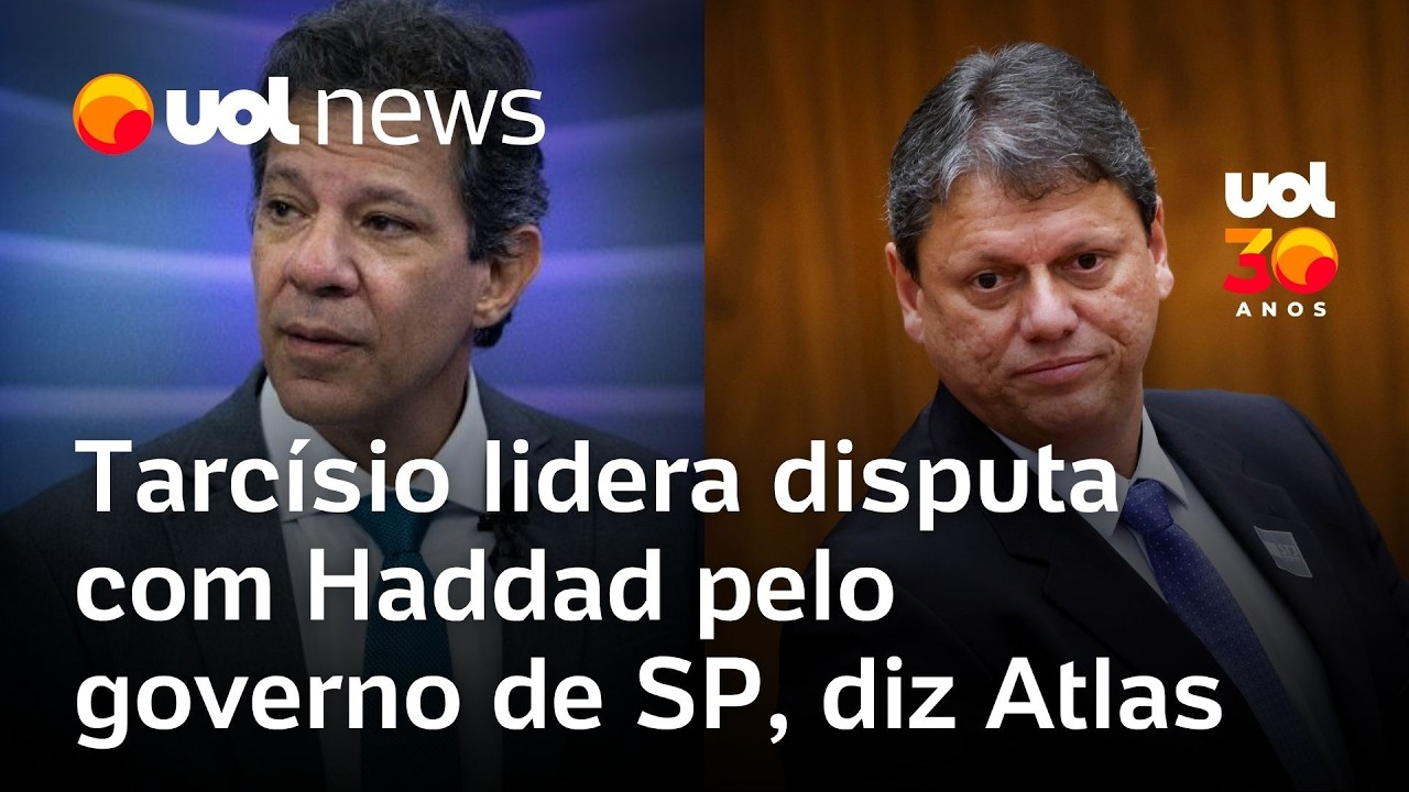 Tarc&iacute;sio lidera contra Haddad nos dois turnos nas elei&ccedil;&otilde;es para o governo de SP, diz Atlas
