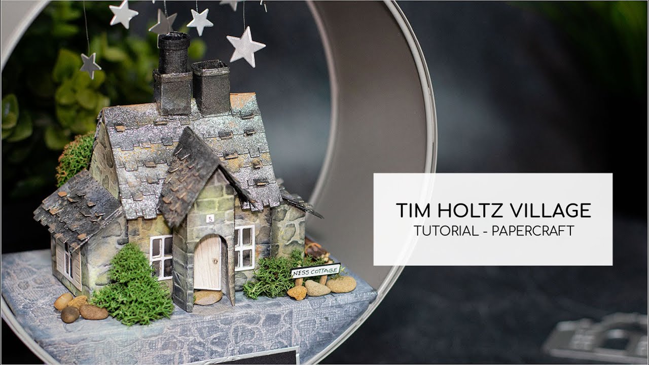 Tim Holtz Village Paper House / Cottage Tutorial