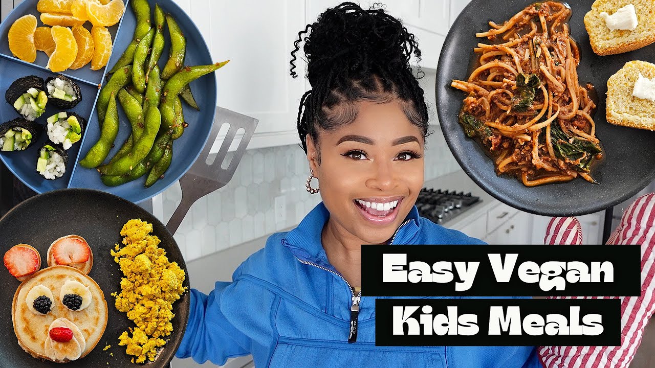 WHAT MY KID EATS IN A DAY | 100% vegan quick meals 🌱