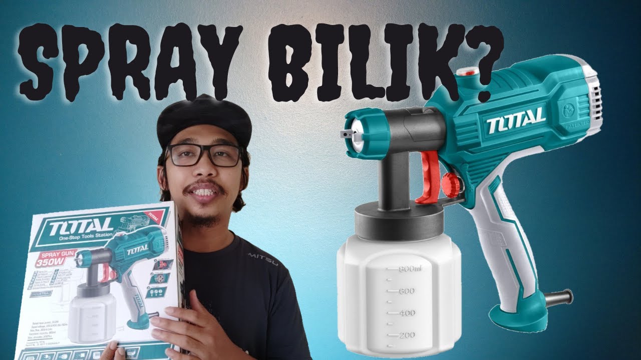 [Vlog]Spray Bilik Dengan Total Spray Gun 350W.