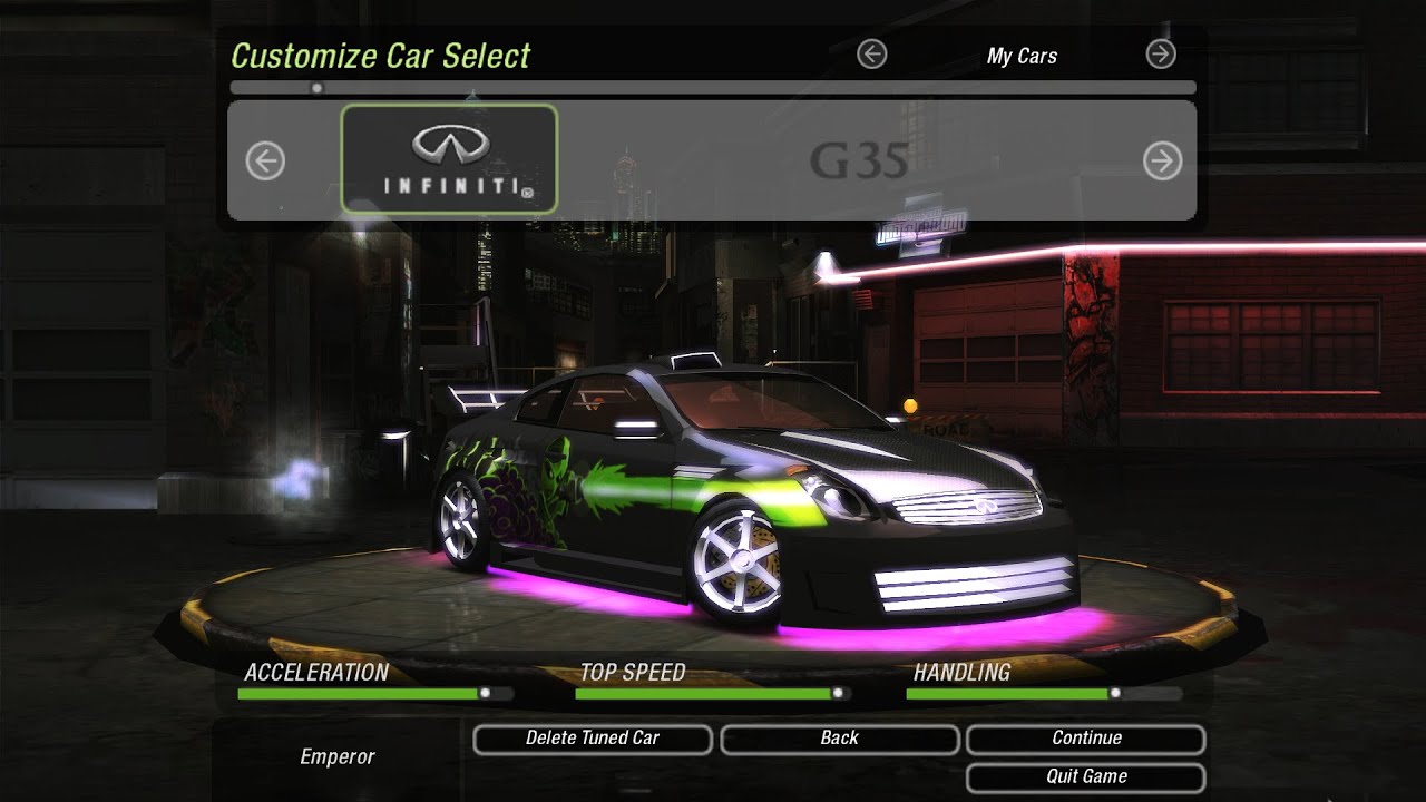NFS Underground 2 | Infiniti G35 | Customization and Gameplay