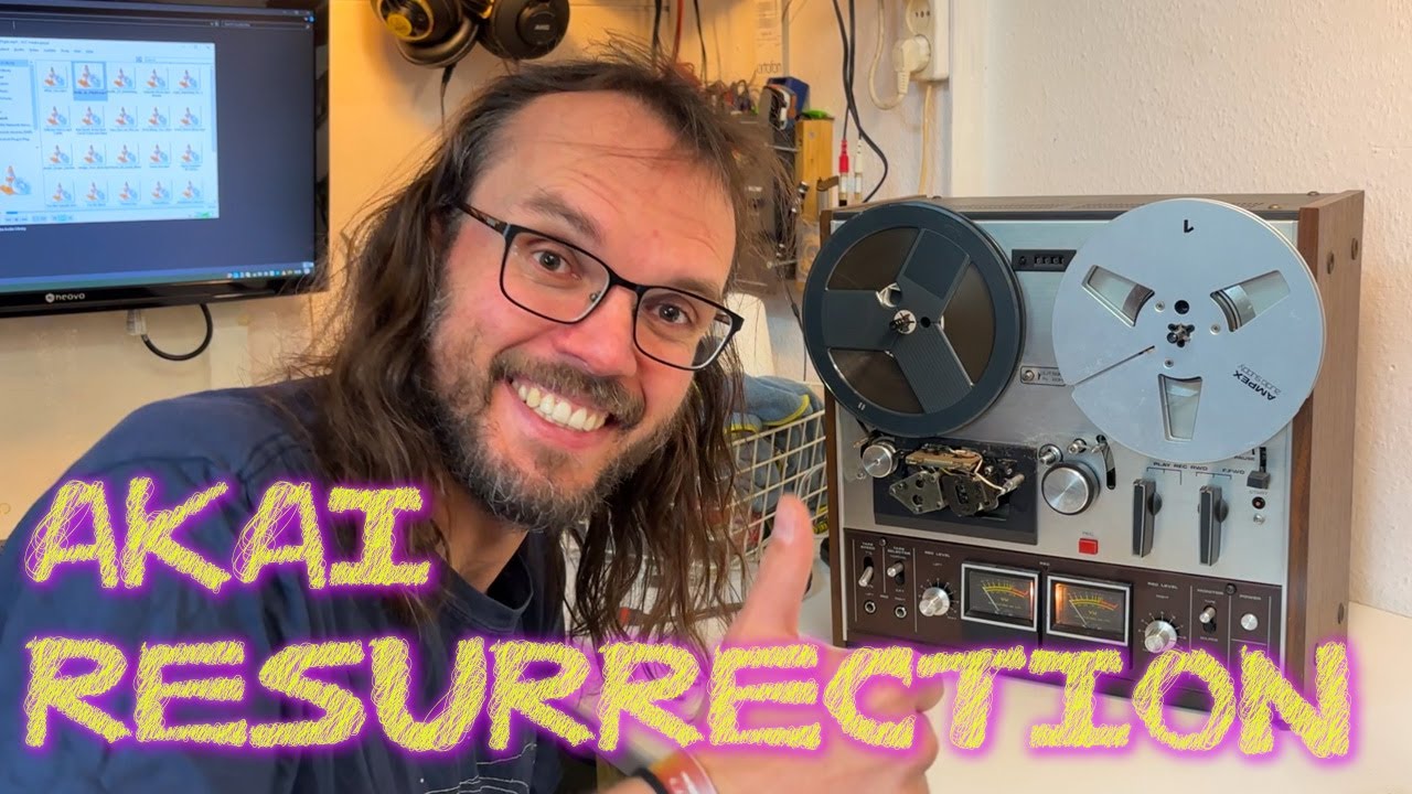 Akai GX 210D reel-to-reel resurrected