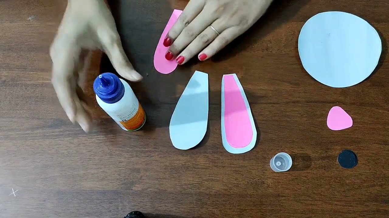 UKG (2021-2022)craft- Cotton Ball Bunny