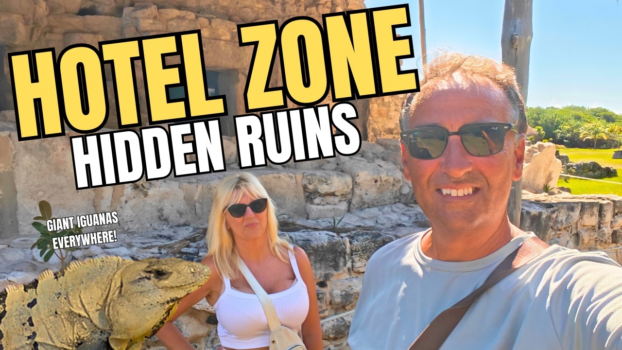 Hidden Mayan Ruins in Cancún Hotel Zone Mexico. El Rey Archaeological Site Tour | Nobody Comes Here!