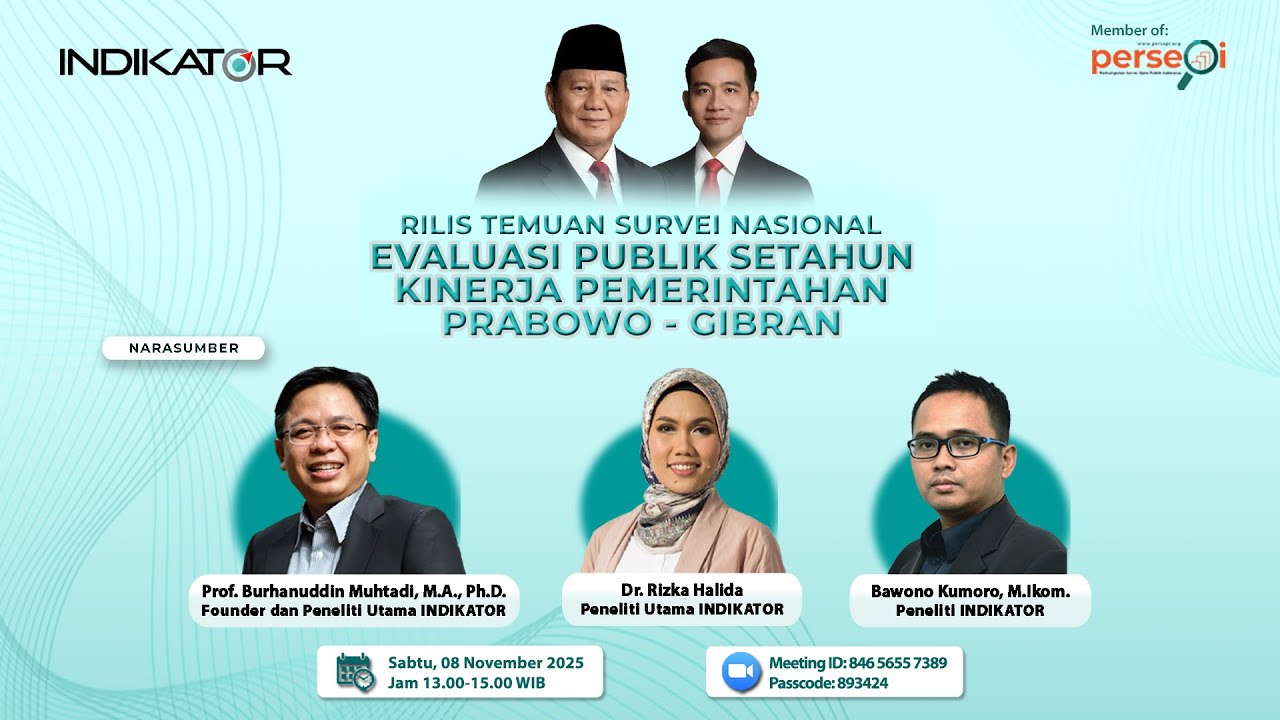 Evaluasi Publik atas Setahun Kinerja Pemerintahan Prabowo-Gibran