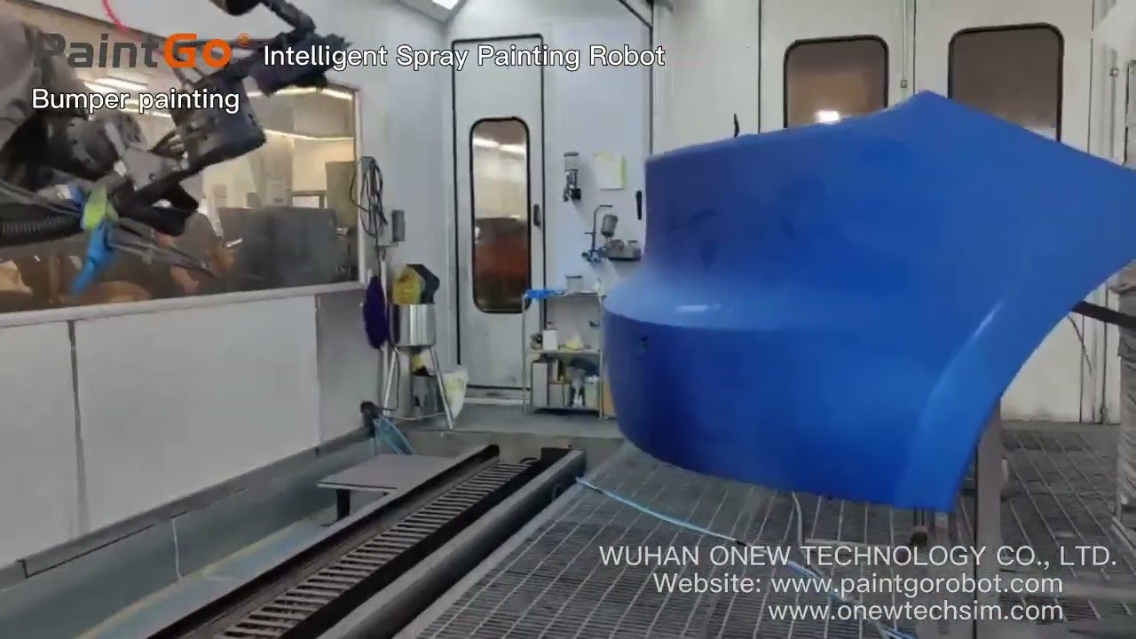 Onew PaintGo Automatic Spray Painting Robotic System - Bumper Painting