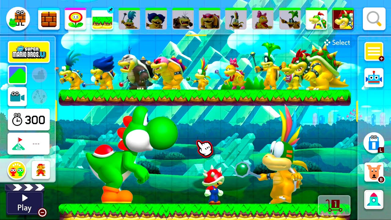 Super Mario Maker 2 - All Bosses Course Maker Experiment!