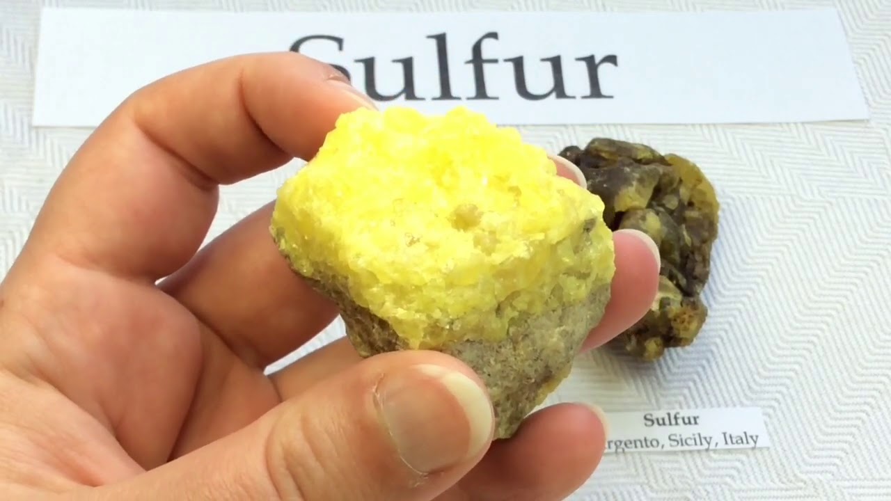 Crystal & Mineral Education: SULFUR 💛