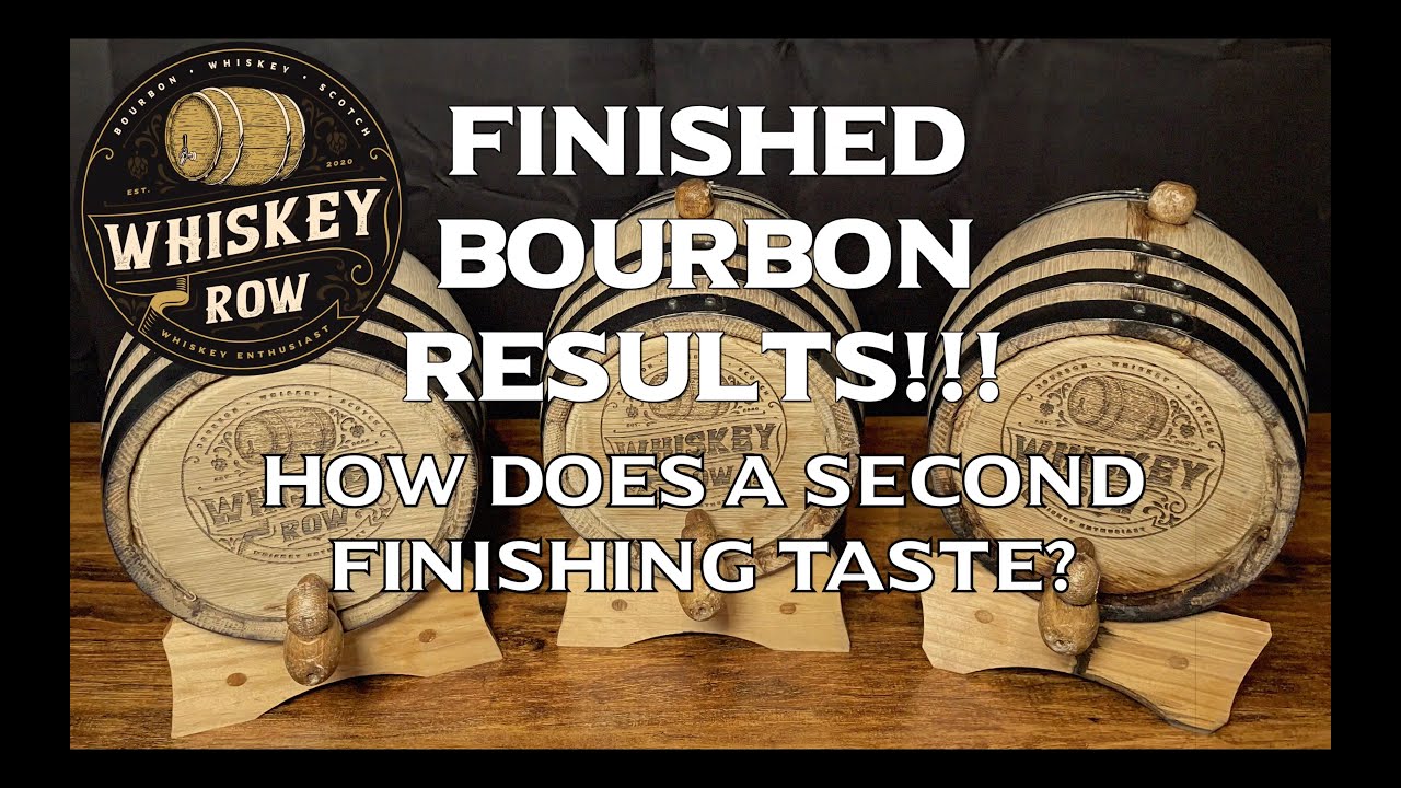 How does bourbon taste with a second barrel finish? The results of our second barrelling experiment!