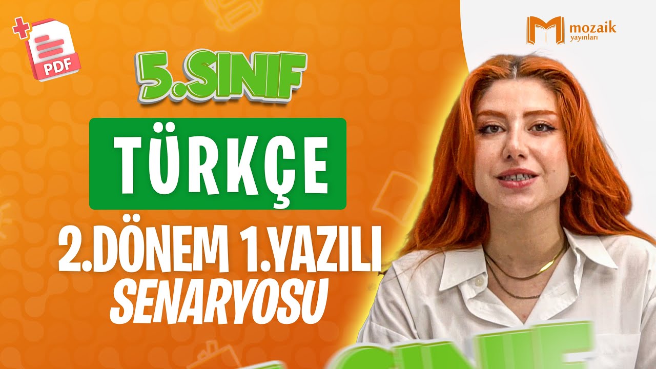 5. Sınıf Türkçe 2. Dönem 1. Yazılı Provası #2025