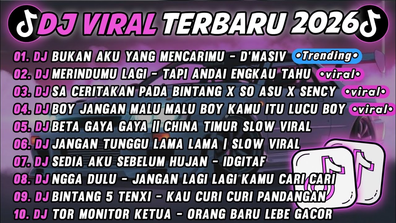 DJ TIKTOK TERBARU 2026🎵DJ BUKAN AKU YANG MENCARIMU - D'MASIV🎵DJ TAPI ANDAI ENGKAU TAHU - MERINDUMU 