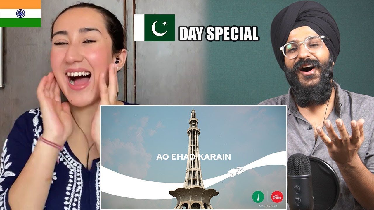 Indian Reaction to Coke Studio | Pakistan Day Special | Ao Ehad Karain| Raula Pao