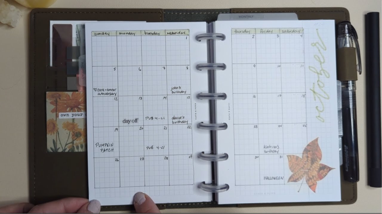 Cloth & Paper CP Petite Flip Through & October 