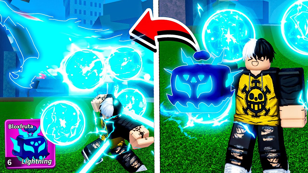 TESTEI A NOVA FRUTA RUMBLE do BLOX FRUITS!!