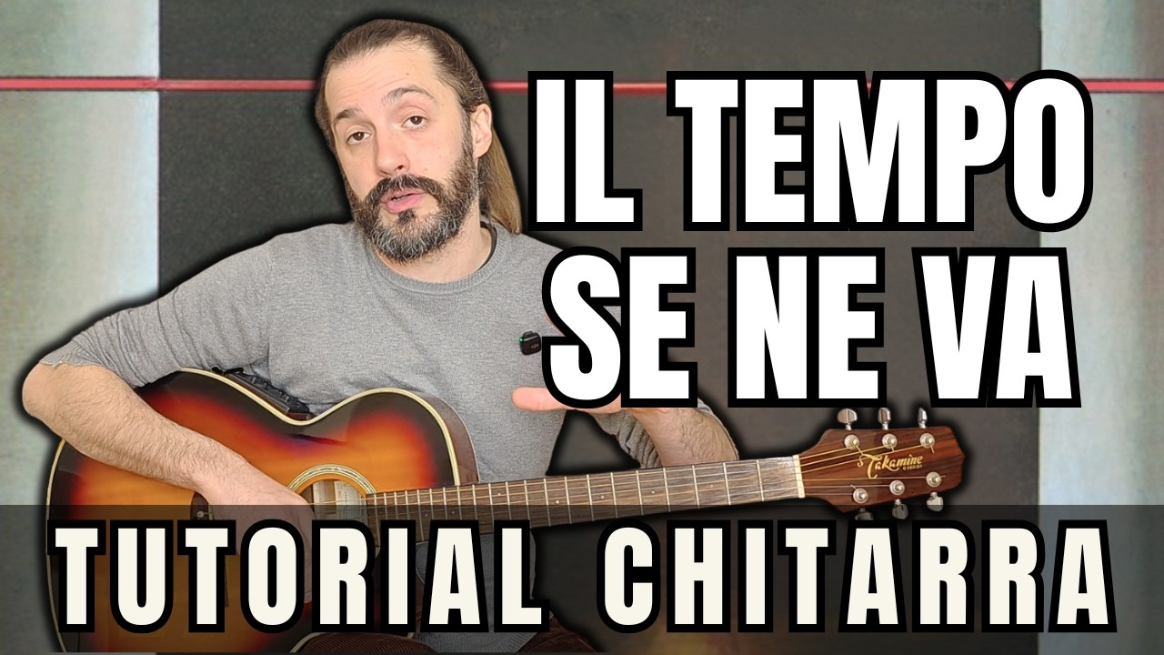 Il tempo se ne va - Adriano Celentano | Tutorial Chitarra Completo (accordi, ritmo e solo)