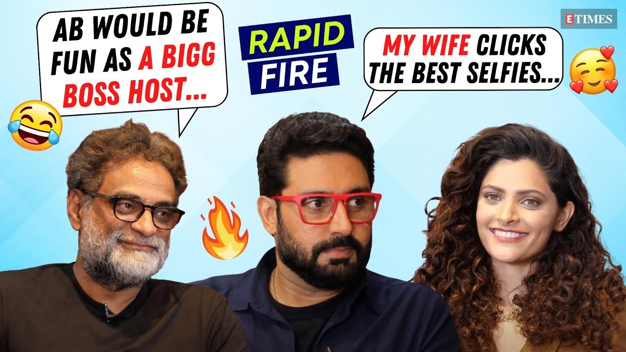 Abhishek Bachchan, Saiyami Kher, R Balki RAPID FIRE | Bigg Boss, Aishwarya Rai's SELFIES, & More