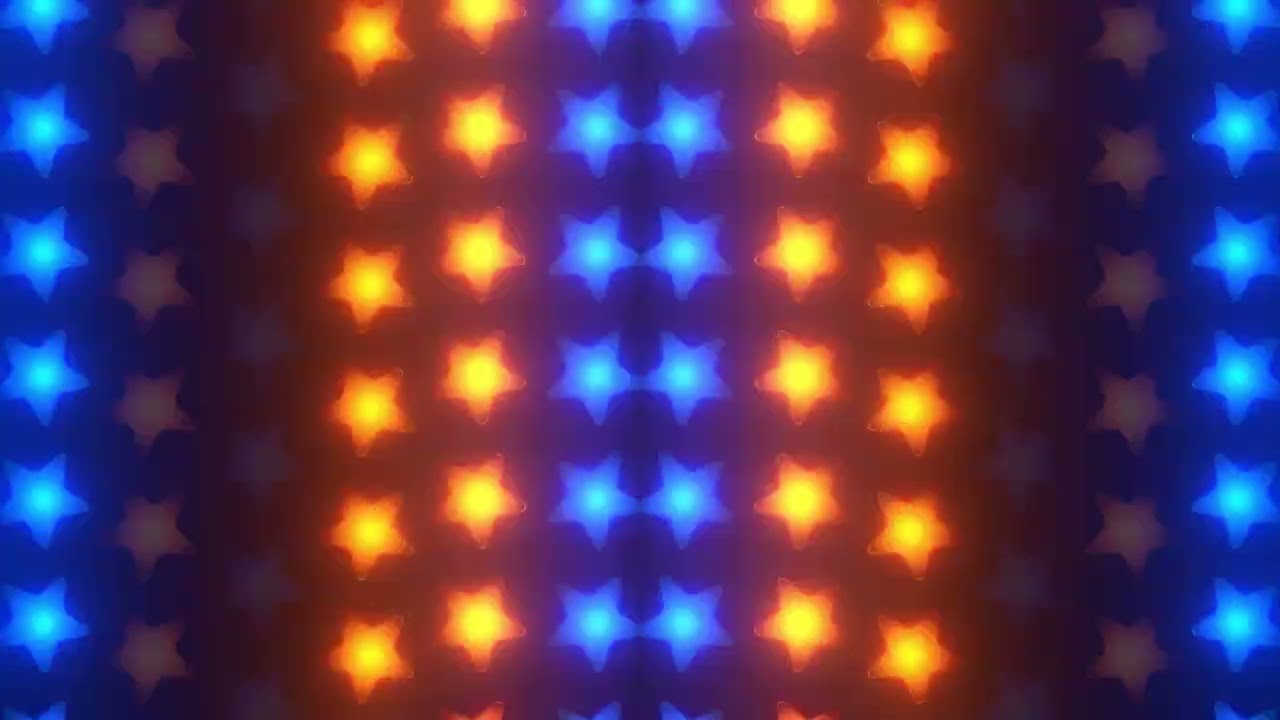 Star ⭐ background design video 4k retro colour full @LEDbackground4keffect 