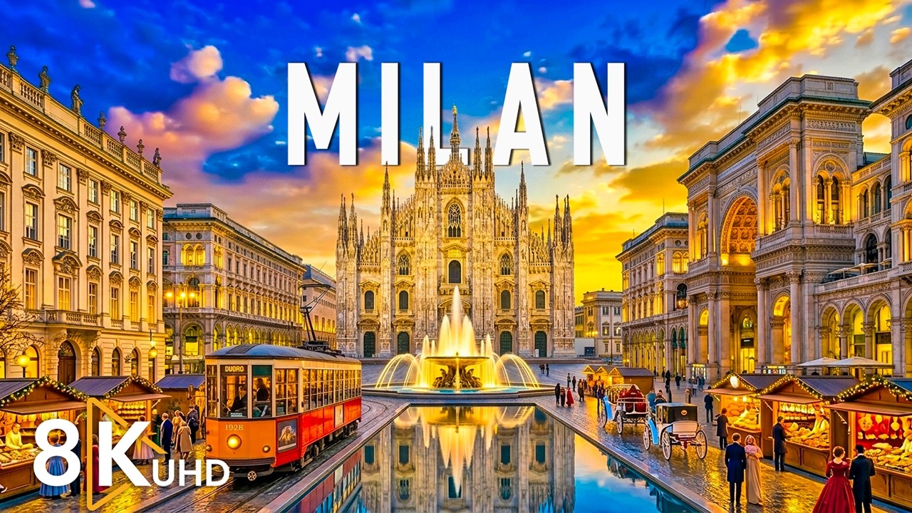 Milan, Italy 8K | This Luxury Fashion City Will Amaze You &ndash; Duomo & Skyline ✨