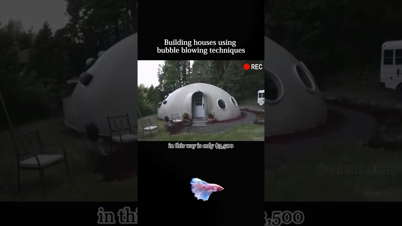 Building Houses using Bubble Blowing Technique