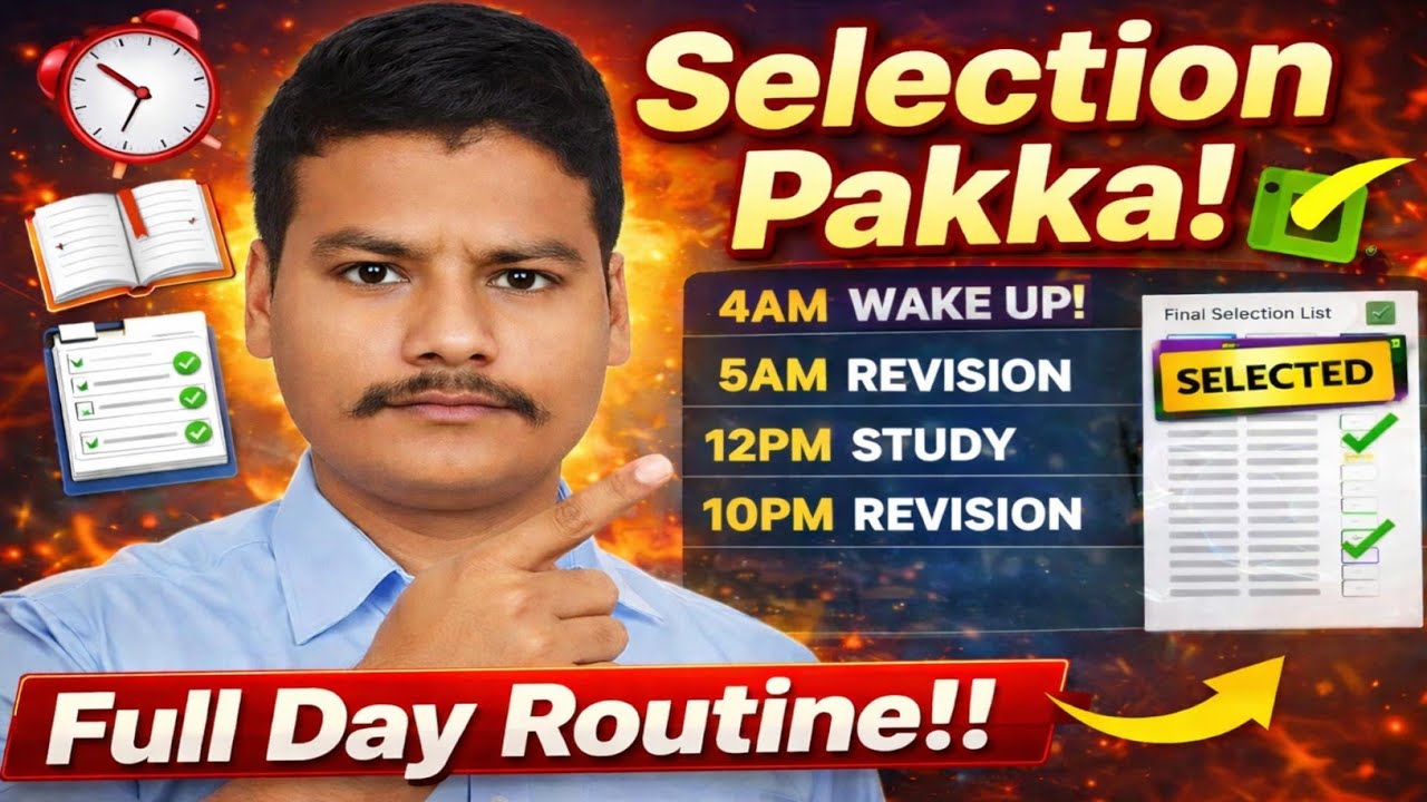 इस Routine से होगा Selection😱 | इसी बार Selection लेना है तो ये Routine Follow करो | Daily Routine