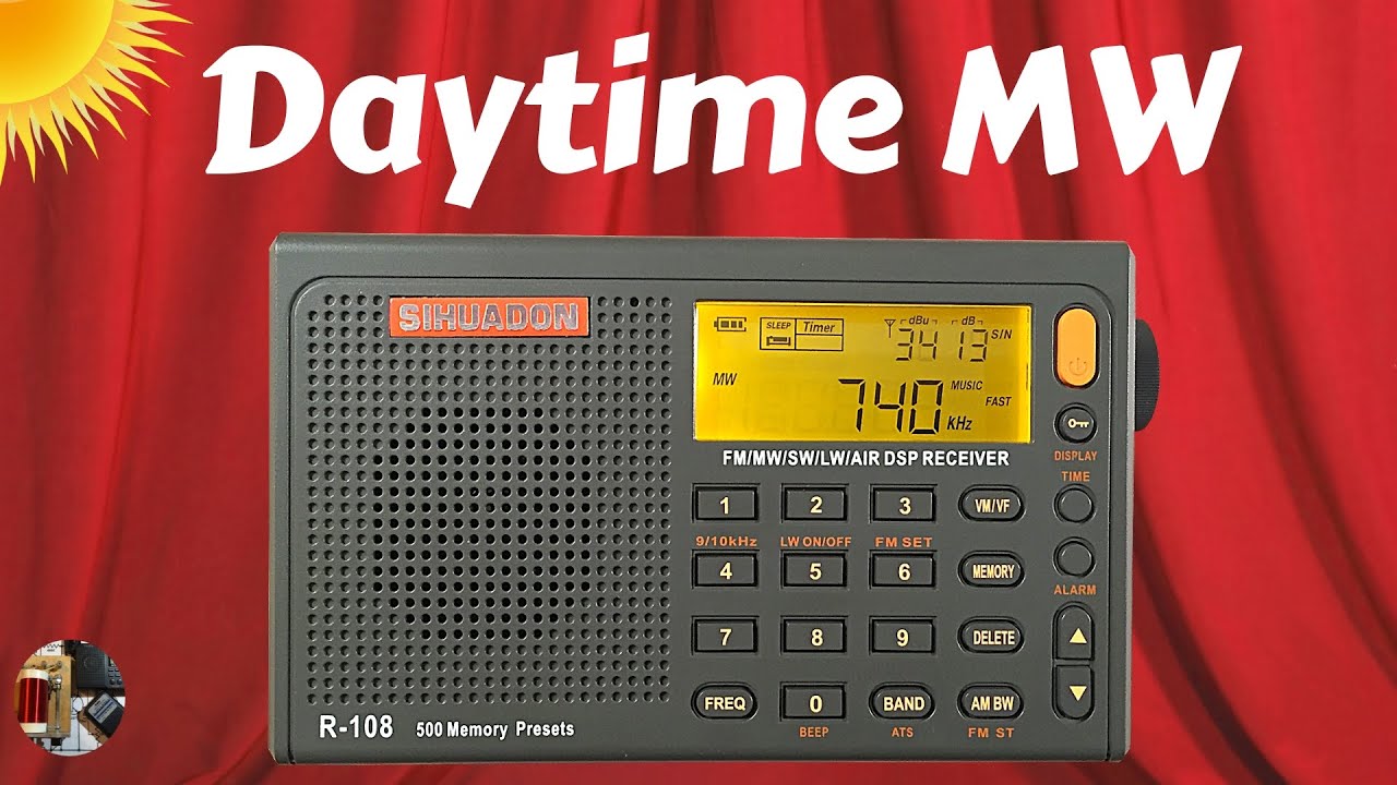 Sihuadon R-108 Amber Edition Shortwave Radio Daytime MW