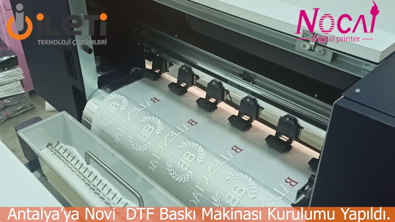 Antalya ya  Kurulan Nocai Novi DTF Baskı Makinası. (DTF Şeker Baskı)