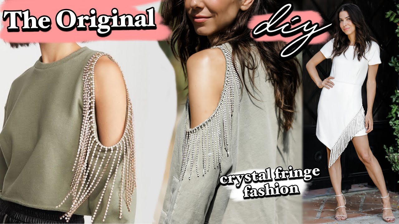 DIY: Rhinestone Fringe Fashion! // NO-SEW Designer Hack! -By Orly Shani