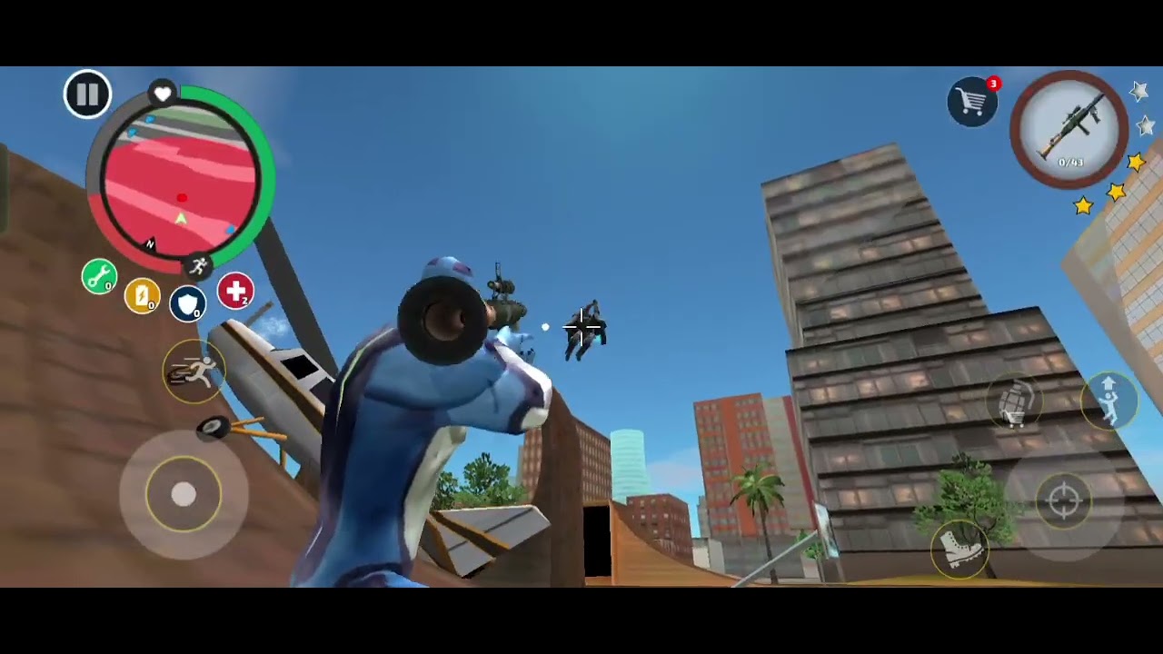 | Rope hero gaming video | plane crash video | 1 million views 