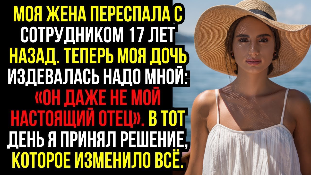 Моя ЖЕНА ПЕРЕСПАЛА с СОТРУДНИКОМ 17 ЛЕТ НАЗАД. Теперь моя ДОЧЬ ИЗДЕВАЛАСЬ надо мной- «ОН даже не мой