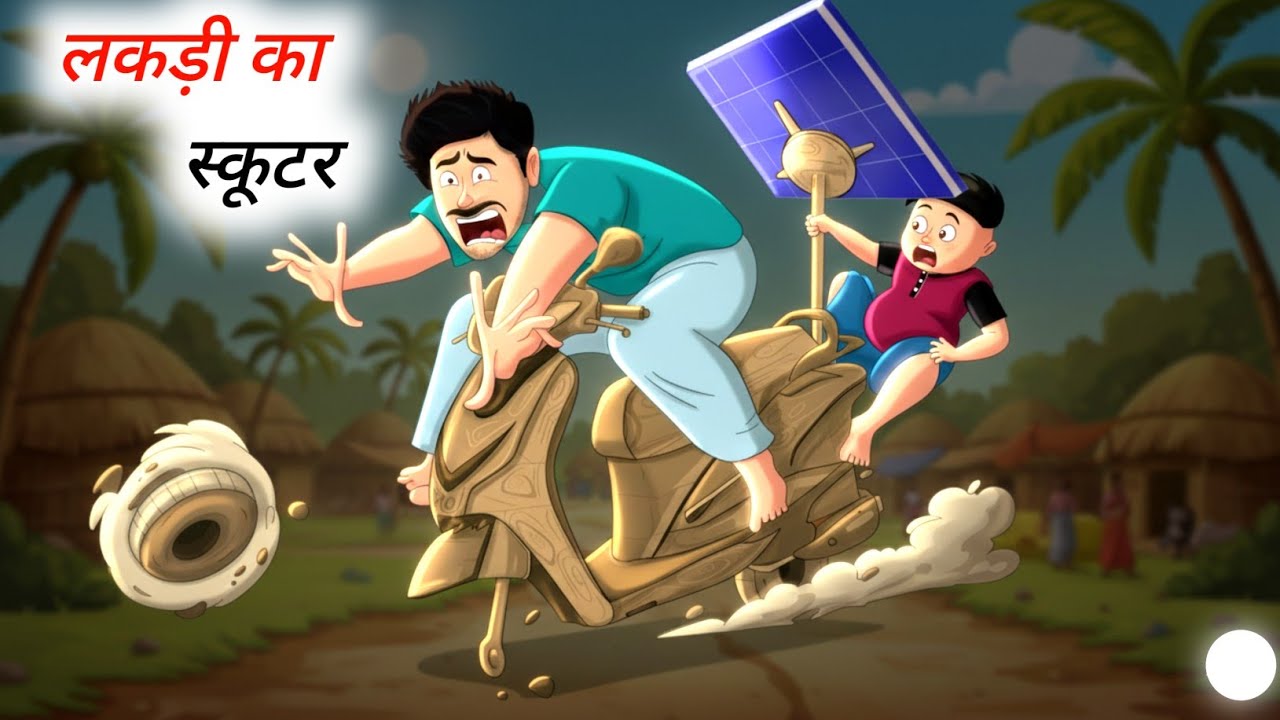 Wooden Scooter// hindi comedy // babuna comedy hindi part 5