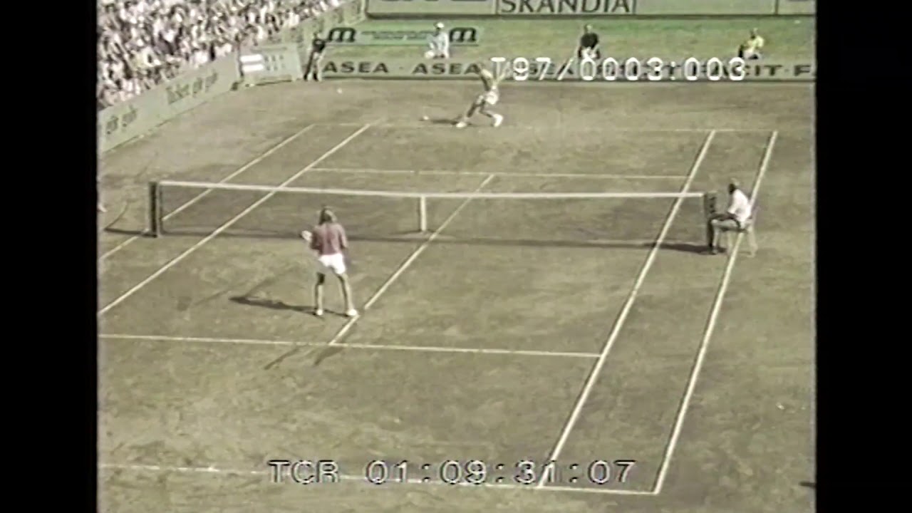 Björn Borg vs Stan Smith   Båstad   1973
