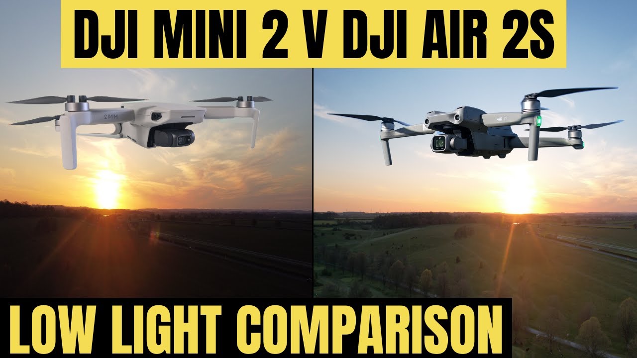 DJI AIR 2S V DJI MINI 2 LOW LIGHT VIDEO TEST