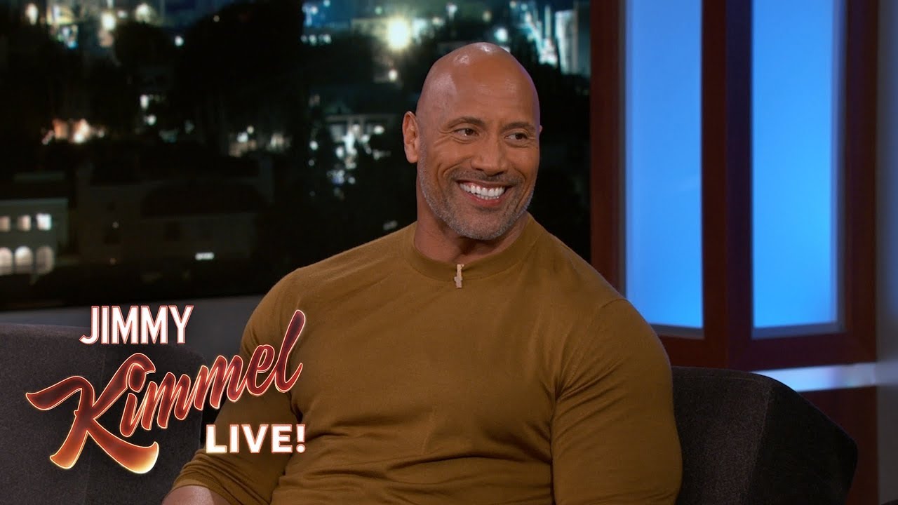 Dwayne Johnson Wants Jimmy Kimmel to Deliver His Baby