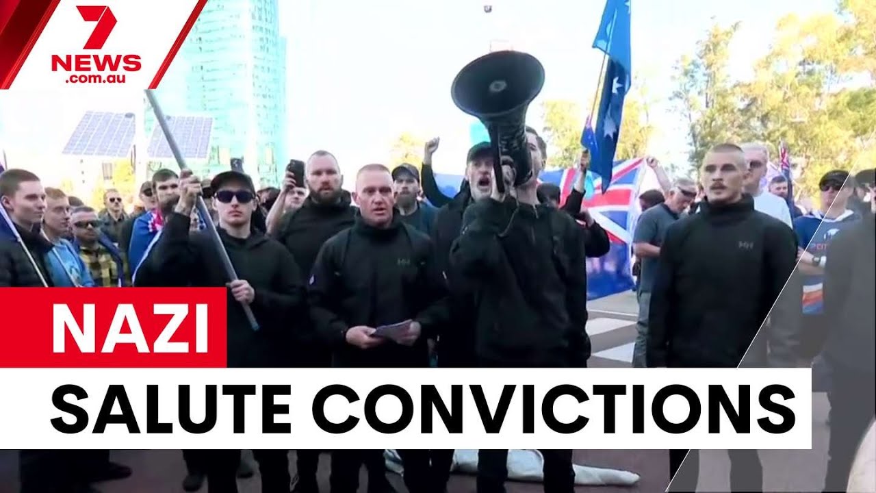 First Nazi salute convictions under new WA laws | 7NEWS