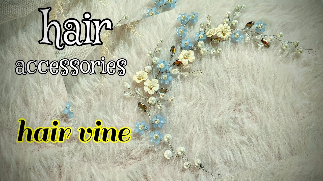 DlY hair vine for hair style/TUTORIAL how to make bridal hair vine/DIY