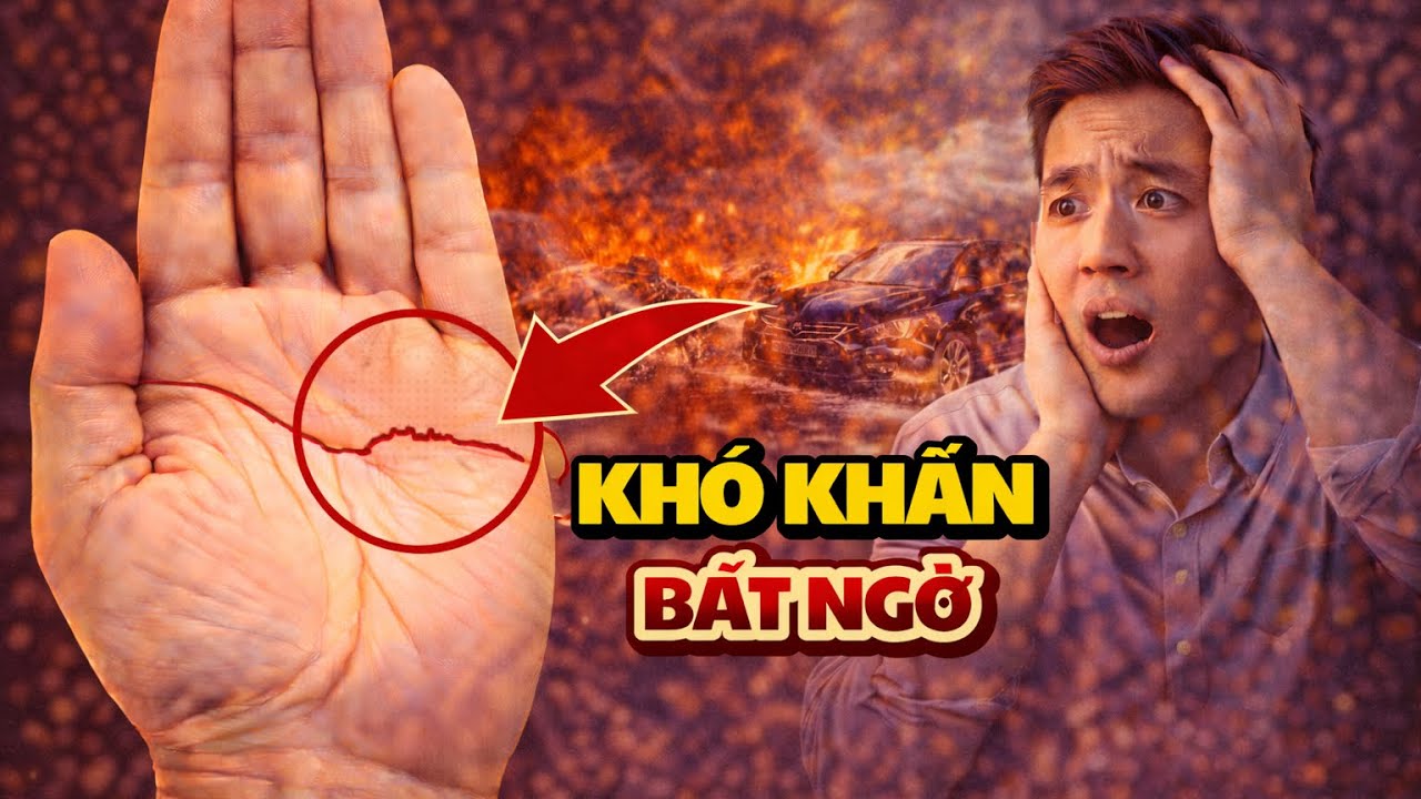 Tay trái có vân sinh mệnh bị đứt đoạn – Thường xuyên gặp phải những khó khăn không lường trước.