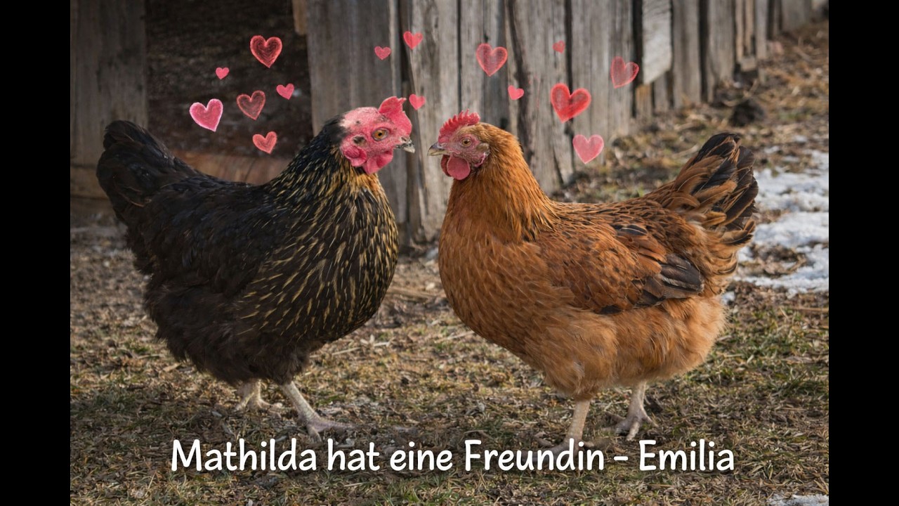 Update Lieblingshuhn Mathilda - sie hat jetzt eine Freundin - Emilia
