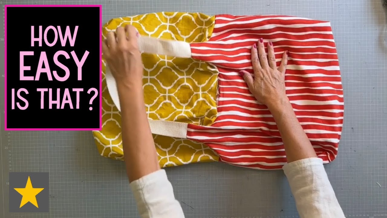 ✂️ Tasche aus 2 Kissenbezügen nähen 🪡
